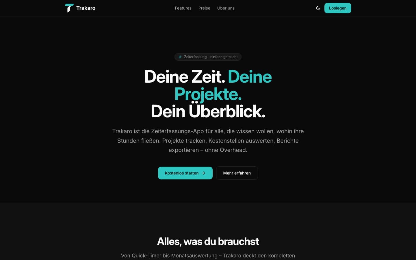 Screenshot Trakaro